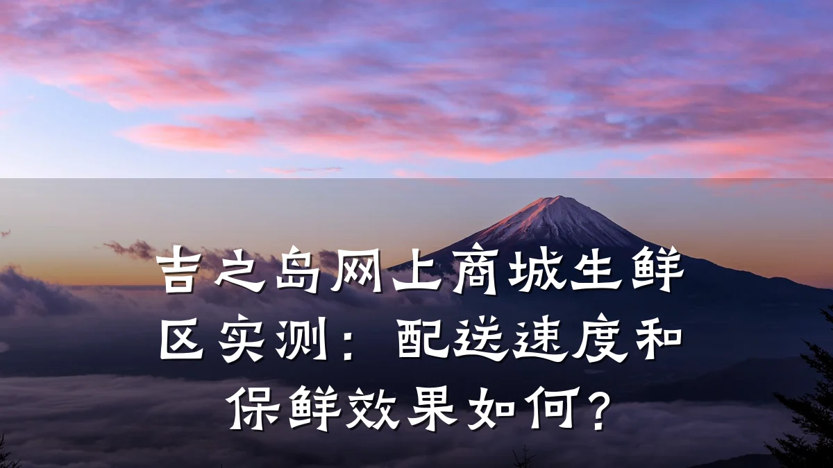 吉之岛网上商城生鲜区实测：配送速度和保鲜效果如何？
