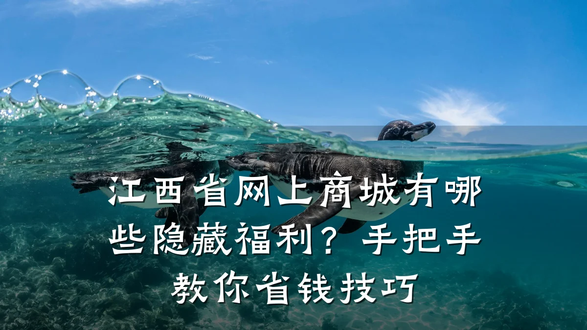 江西省网上商城有哪些隐藏福利？手把手教你省钱技巧