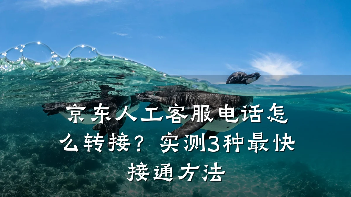 京东人工客服电话怎么转接?实测3种最快接通方法