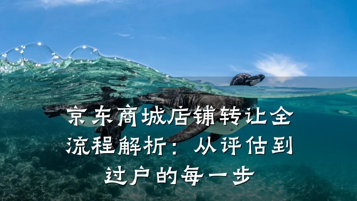 京东商城店铺转让全流程解析:从评估到过户的每一步