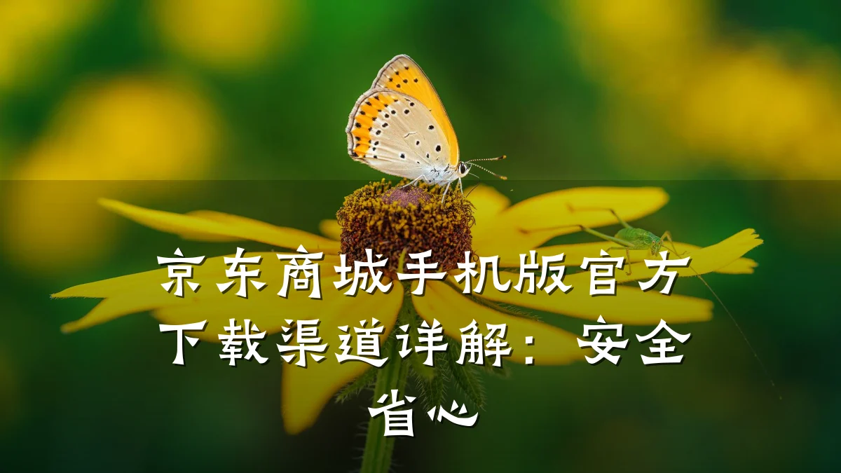 京东商城手机版官方下载渠道详解：安全省心