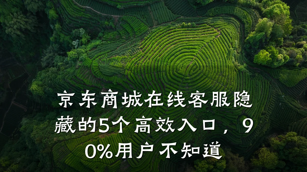 京东商城在线客服隐藏的5个高效入口,90%用户不知道