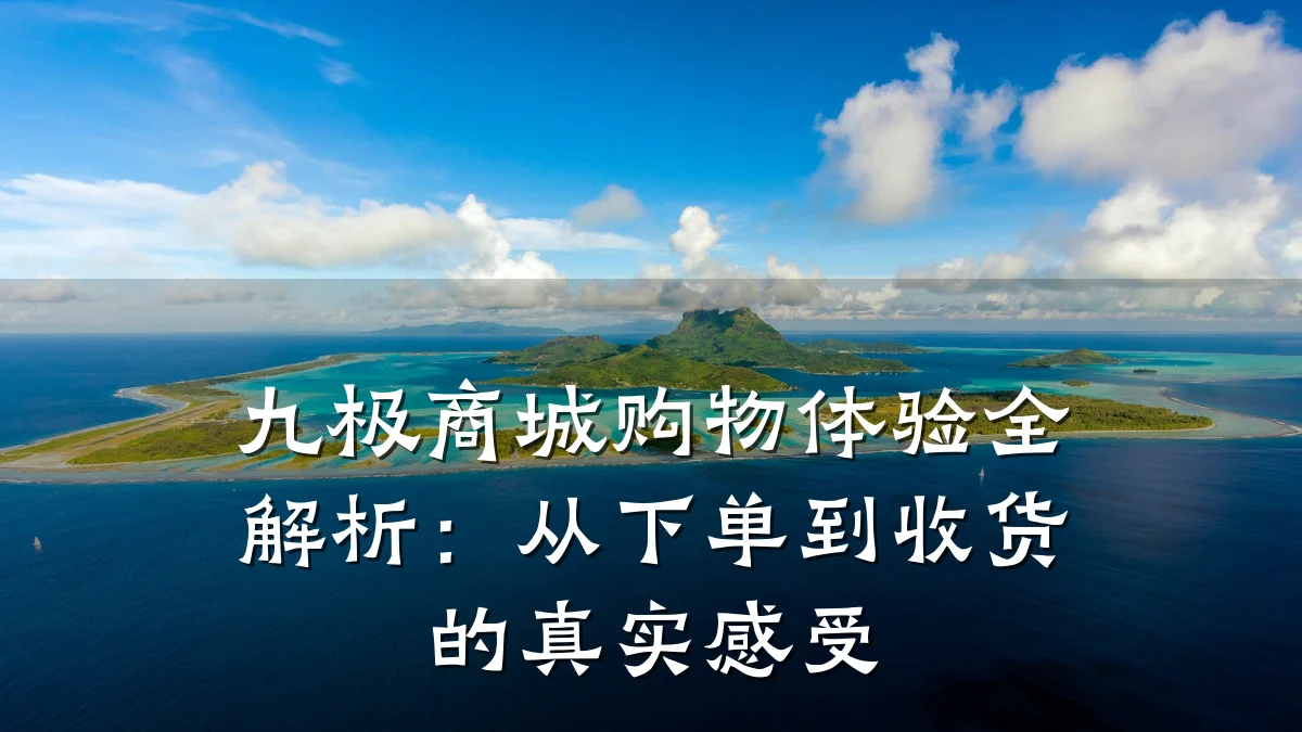 九极商城购物体验全解析:从下单到收货的真实感受