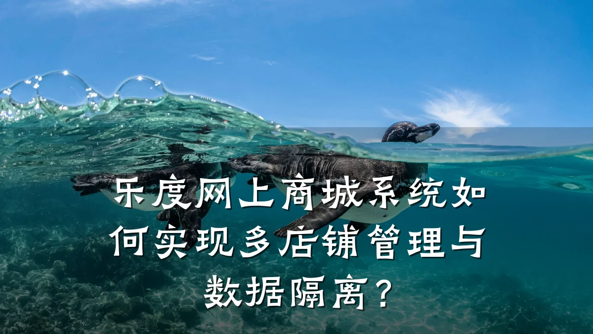 乐度网上商城系统如何实现多店铺管理与数据隔离?