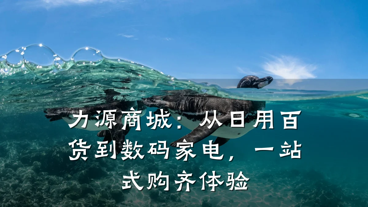 力源商城:从日用百货到数码家电,一站式购齐体验