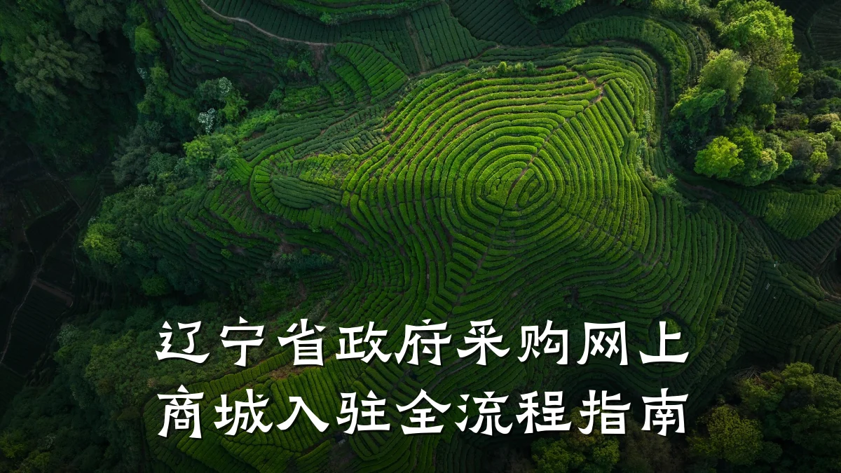辽宁省政府采购网上商城入驻全流程指南