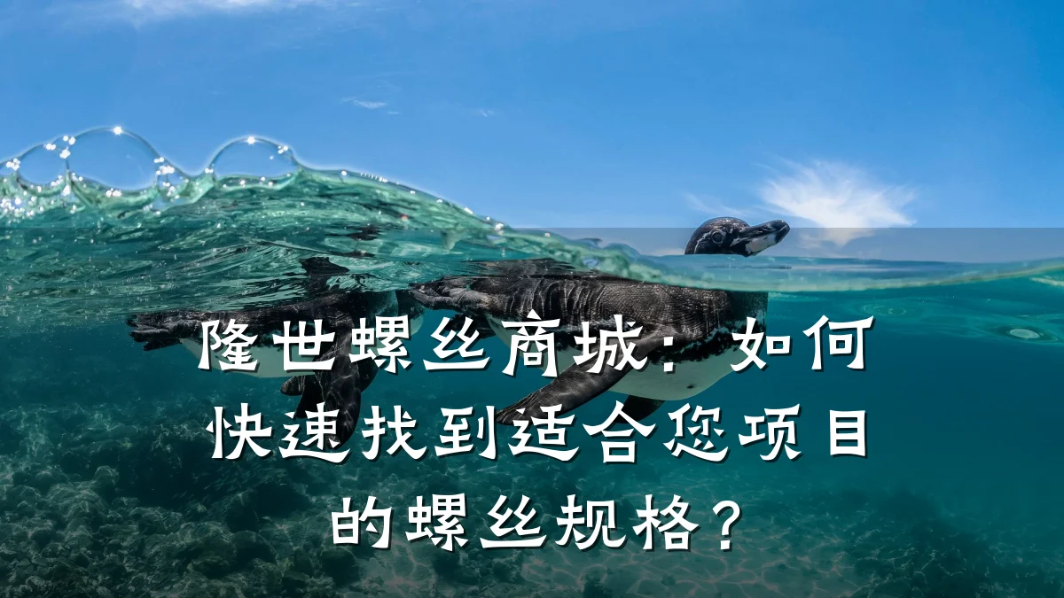 隆世螺丝商城:如何快速找到适合您项目的螺丝规格?