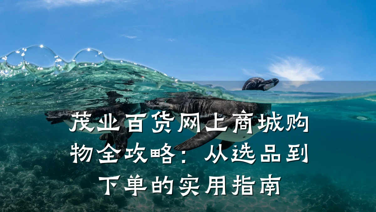茂业百货网上商城购物全攻略:从选品到下单的实用指南