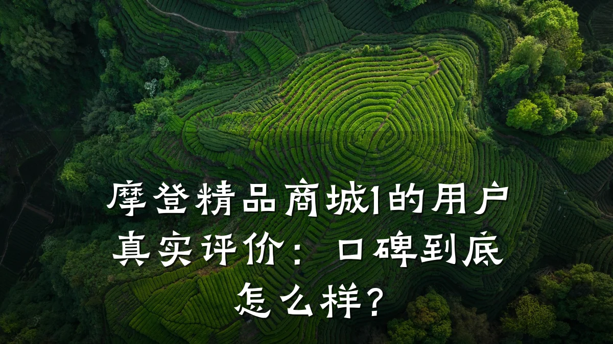 摩登精品商城1的用户真实评价：口碑到底怎么样？