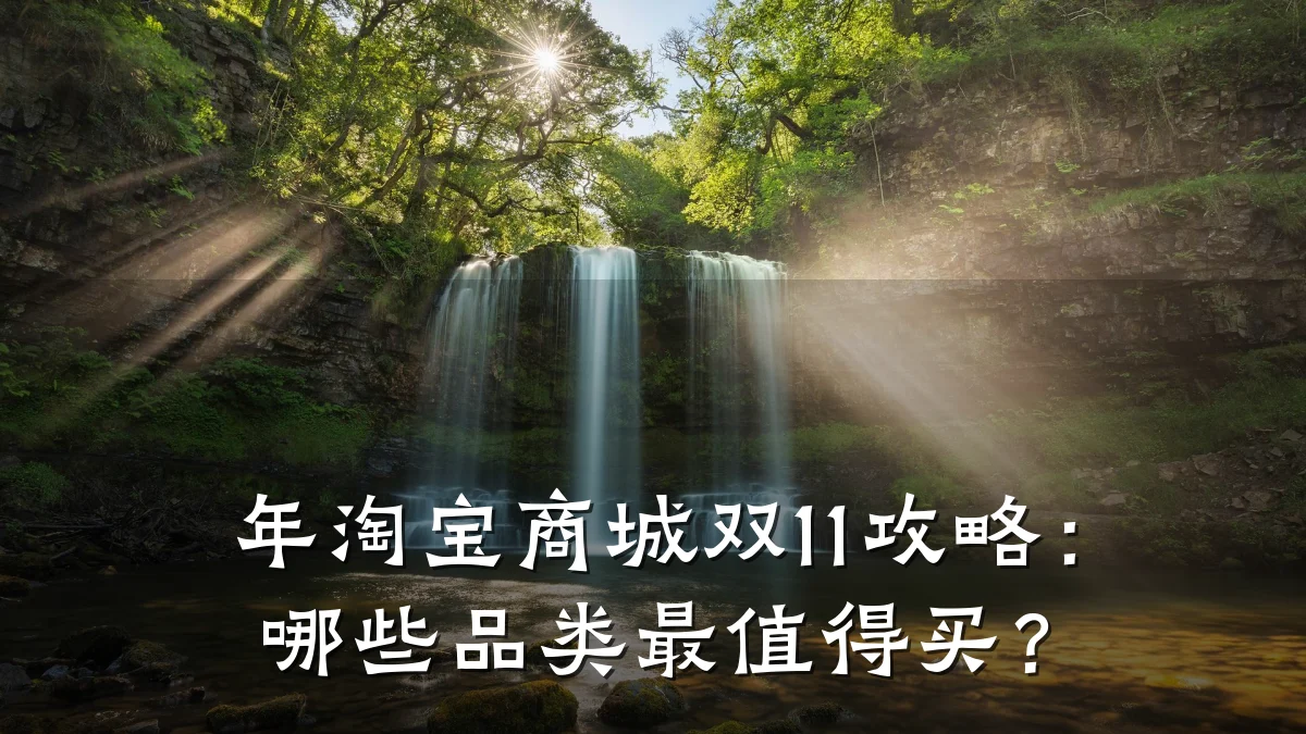 年淘宝商城双11攻略:哪些品类最值得买?