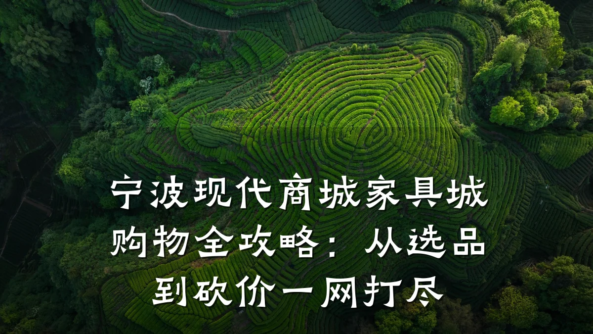 宁波现代商城家具城购物全攻略:从选品到砍价一网打尽