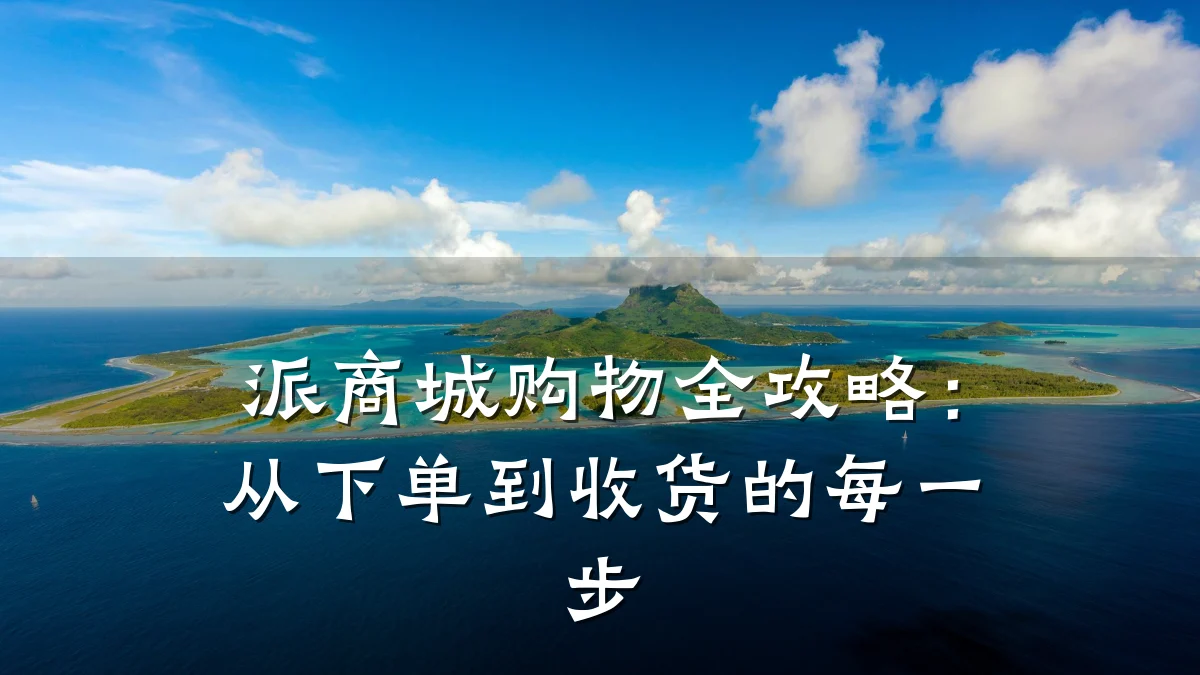 派商城购物全攻略:从下单到收货的每一步