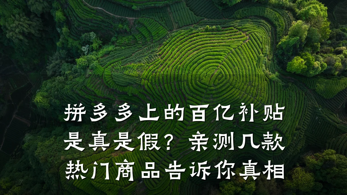 拼多多上的百亿补贴是真是假?亲测几款热门商品告诉你真相