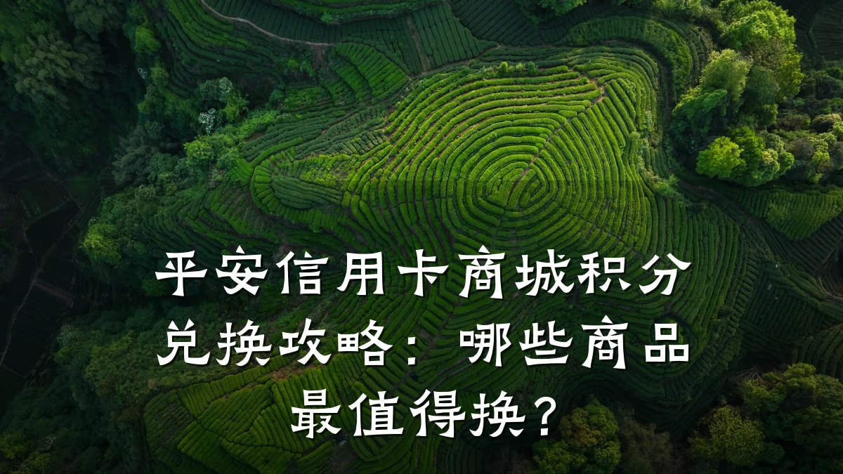 平安信用卡商城积分兑换攻略:哪些商品最值得换?