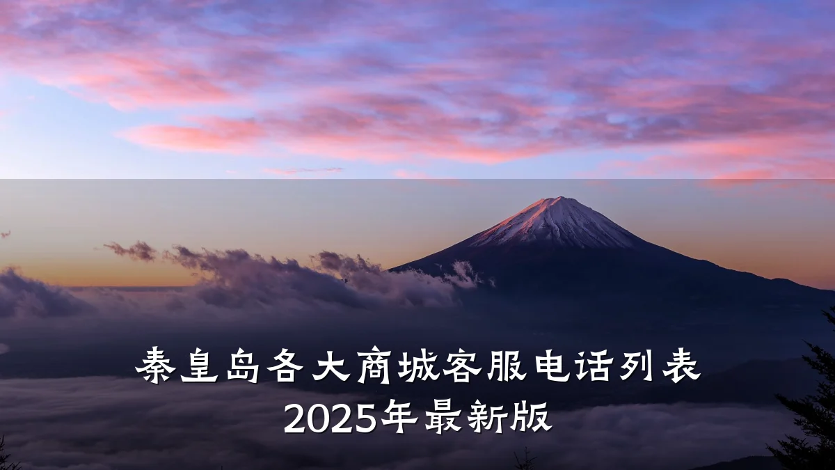 秦皇岛各大商城客服电话列表 2025年最新版