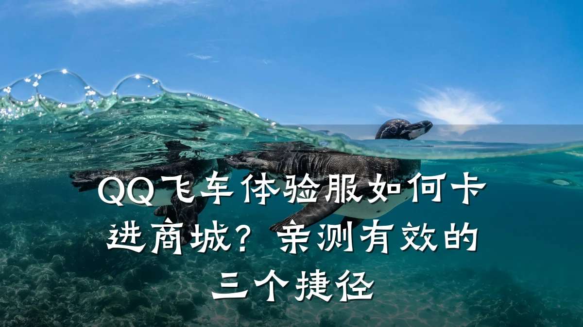 QQ飞车体验服如何卡进商城?亲测有效的三个捷径
