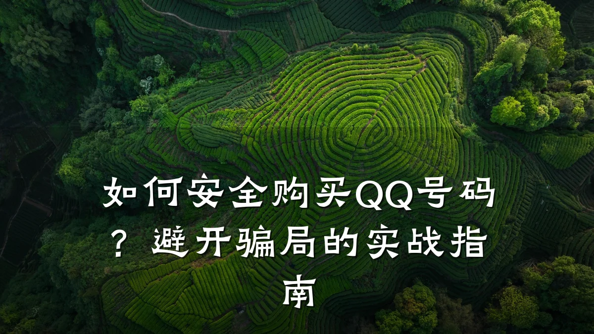 如何安全购买QQ号码?避开骗局的实战指南