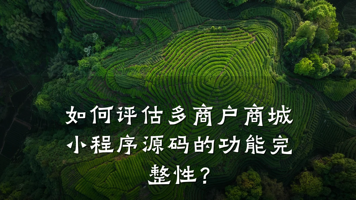 如何评估多商户商城小程序源码的功能完整性?
