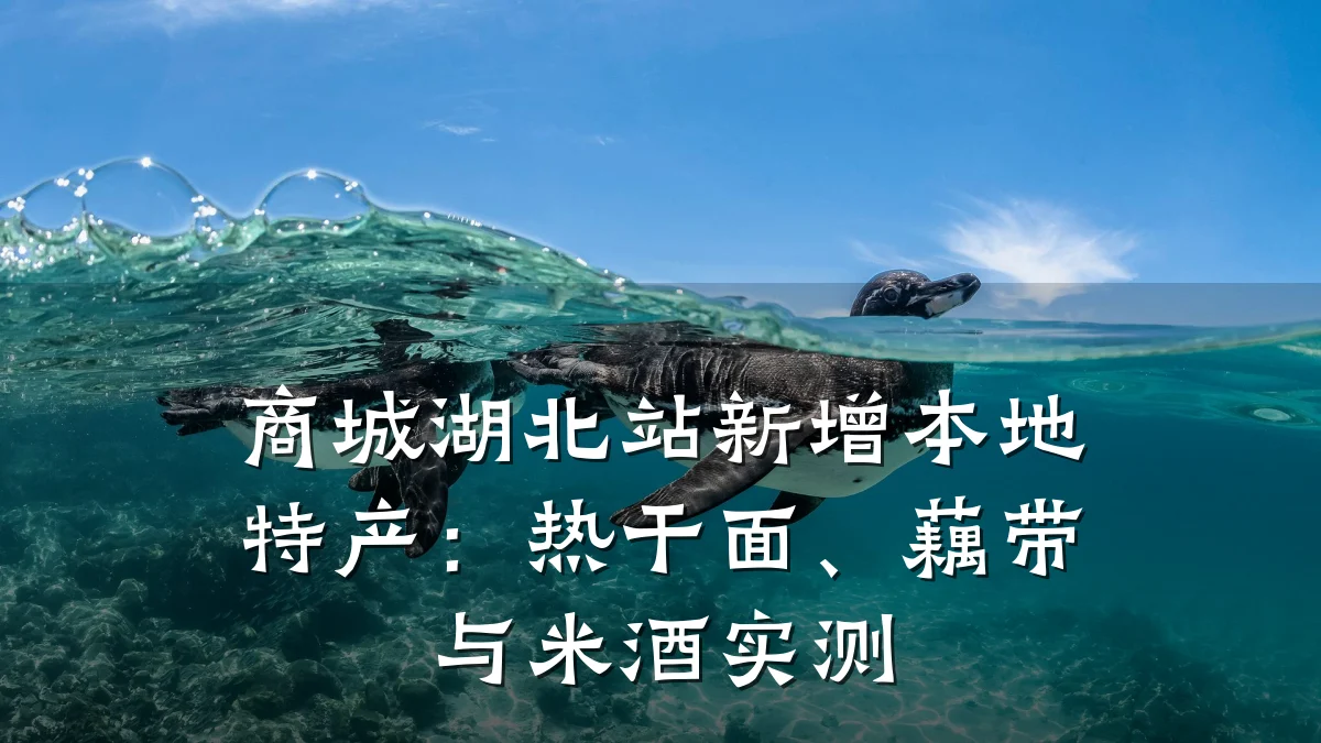 商城湖北站新增本地特产：热干面、藕带与米酒实测