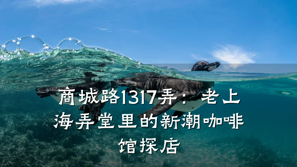 商城路1317弄：老上海弄堂里的新潮咖啡馆探店
