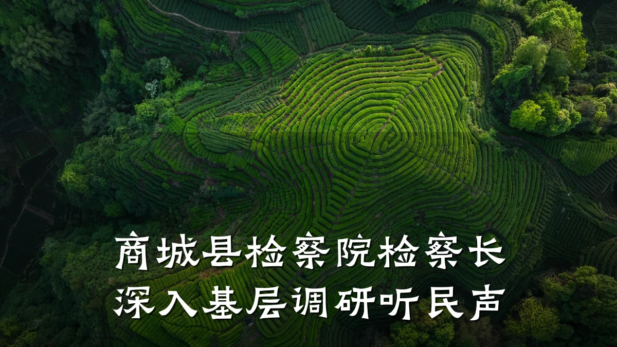 商城县检察院检察长深入基层调研听民声