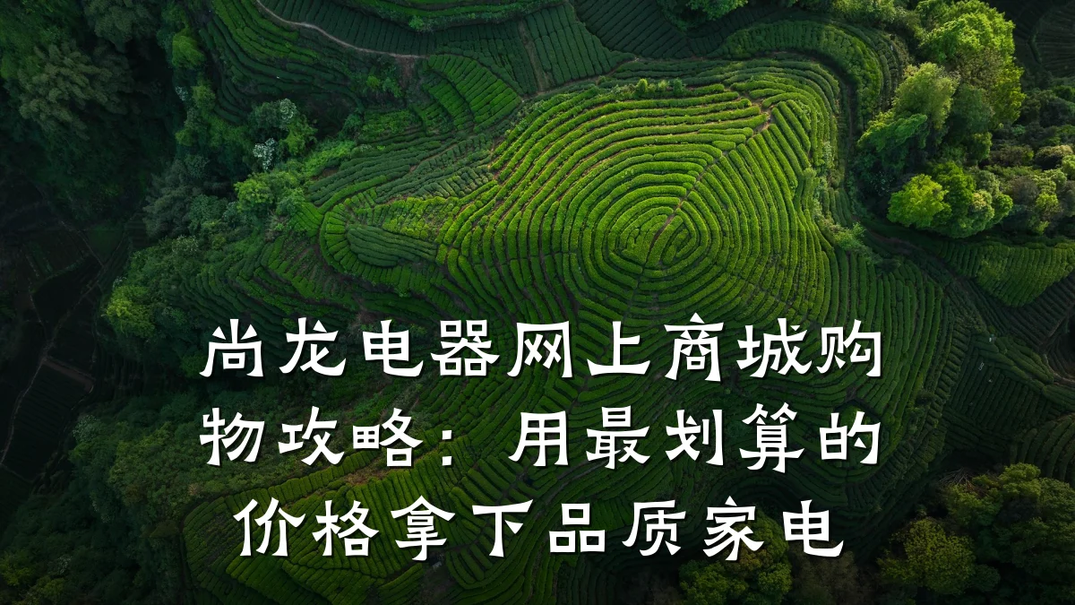尚龙电器网上商城购物攻略:用最划算的价格拿下品质家电