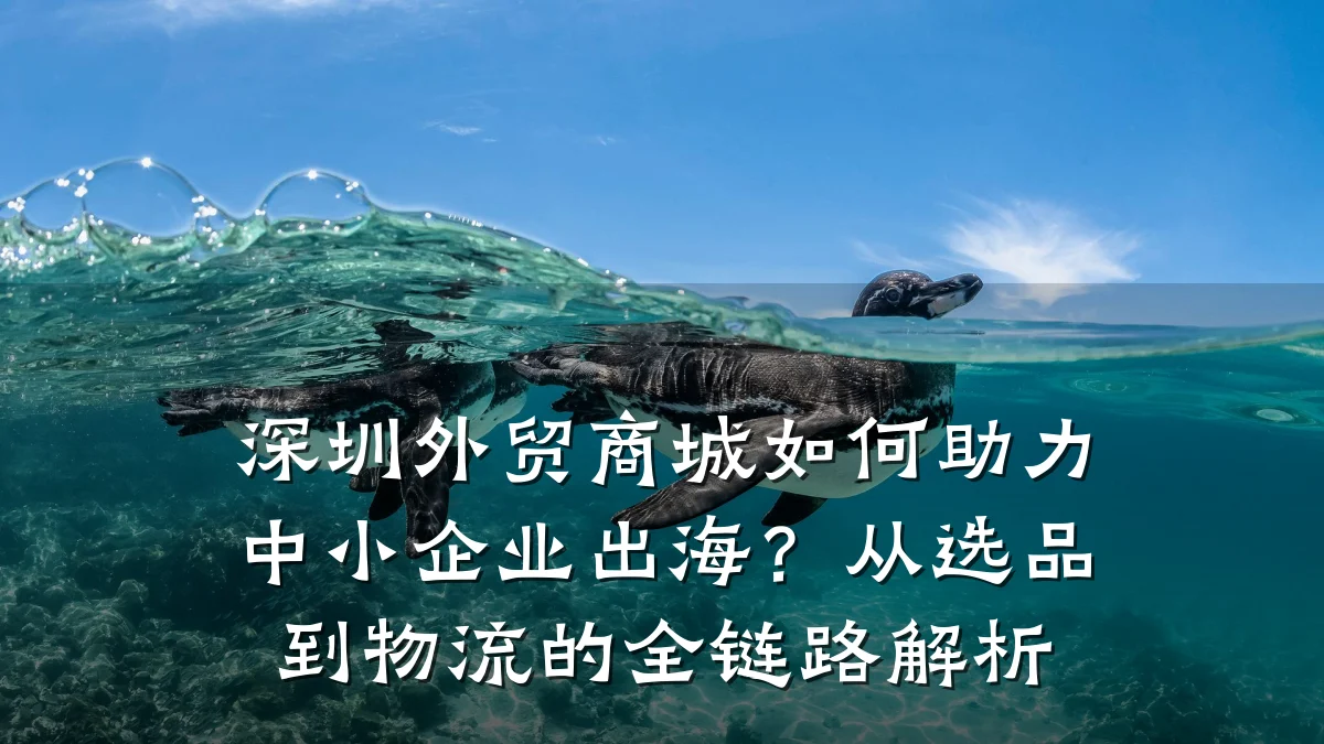 深圳外贸商城如何助力中小企业出海?从选品到物流的全链路解析