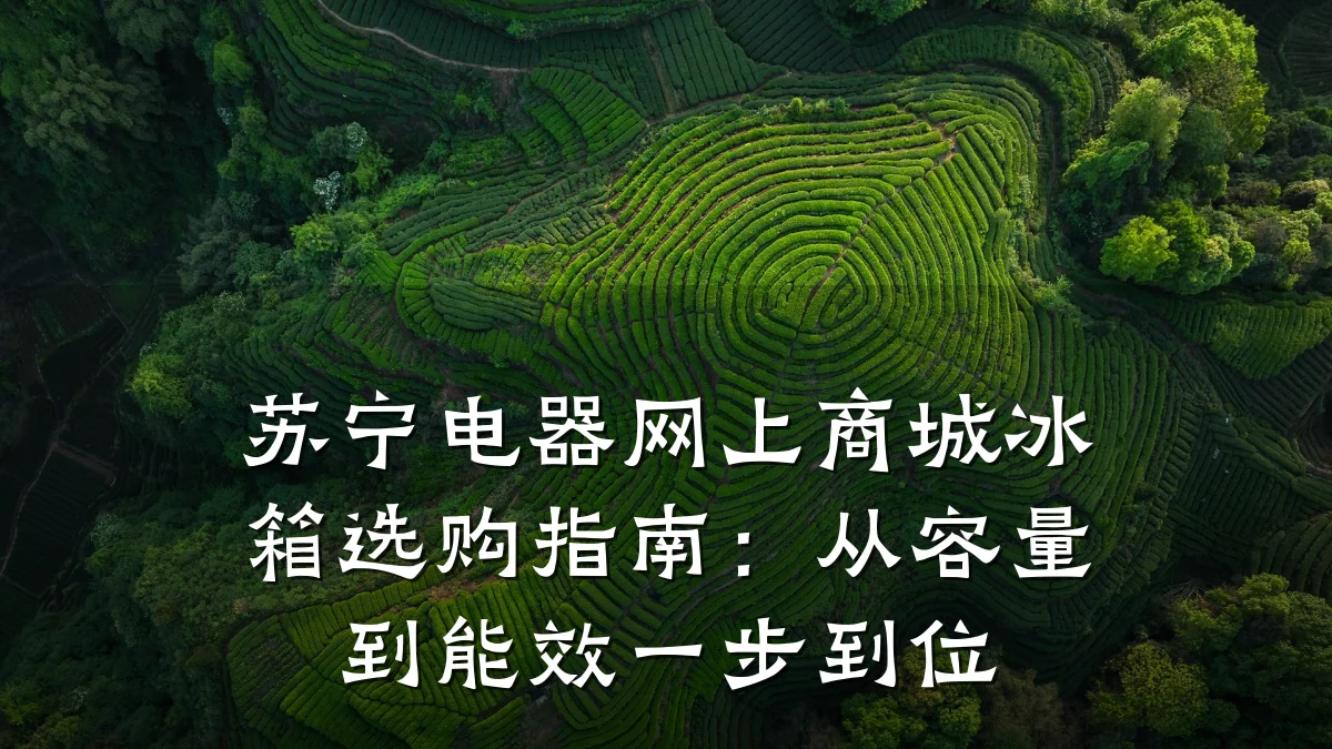 苏宁电器网上商城冰箱选购指南:从容量到能效一步到位