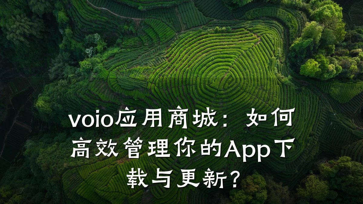 voio应用商城:如何高效管理你的App下载与更新?