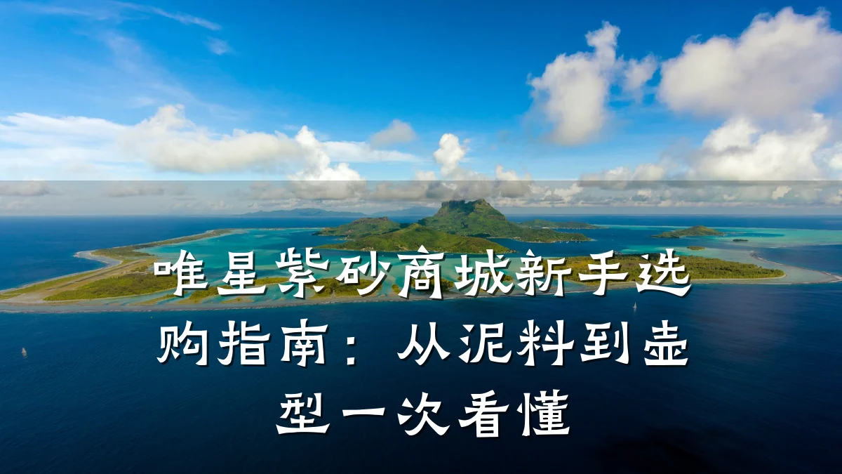 唯星紫砂商城新手选购指南：从泥料到壶型一次看懂
