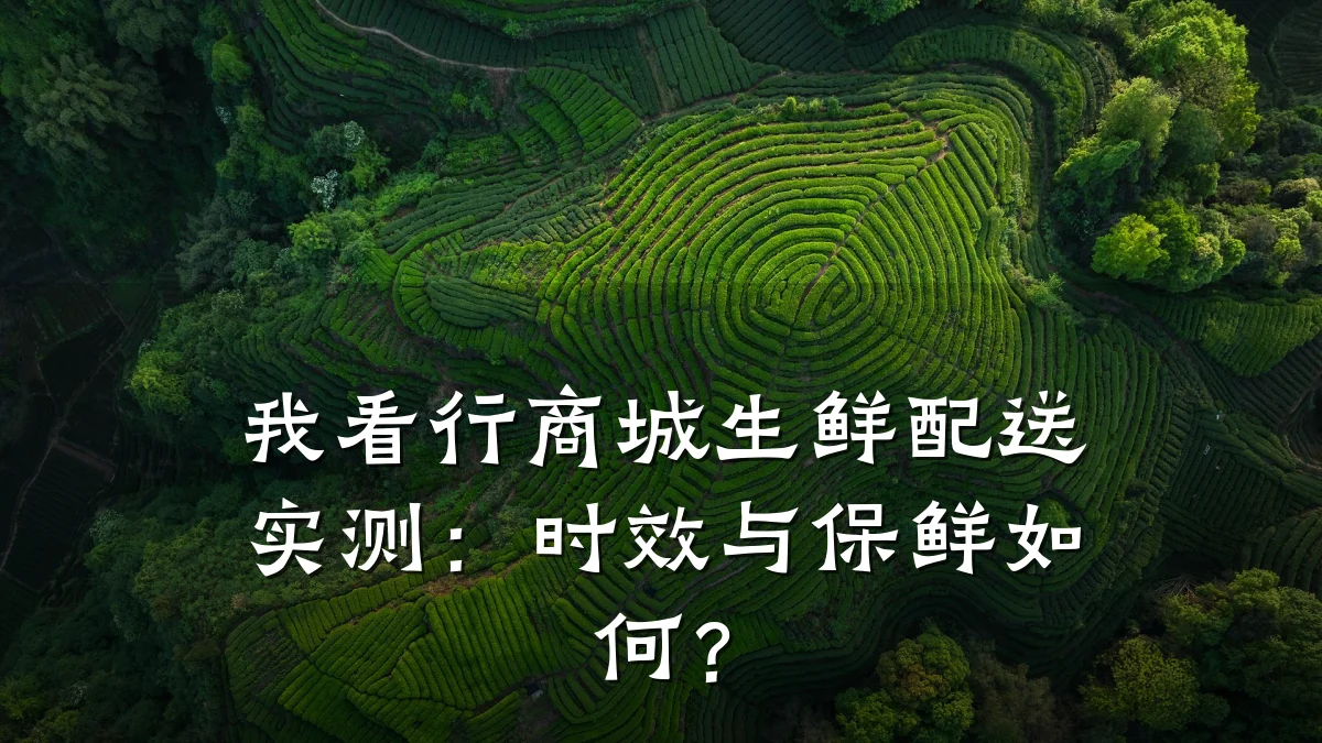 我看行商城生鲜配送实测:时效与保鲜如何?
