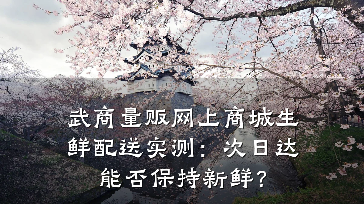 武商量贩网上商城生鲜配送实测:次日达能否保持新鲜?