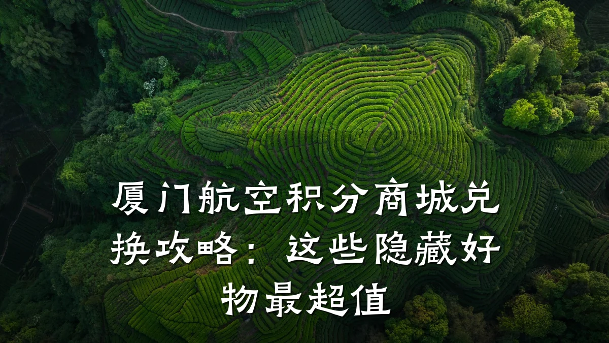 厦门航空积分商城兑换攻略:这些隐藏好物最超值