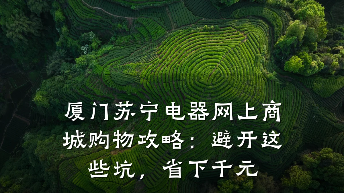 厦门苏宁电器网上商城购物攻略:避开这些坑,省下千元