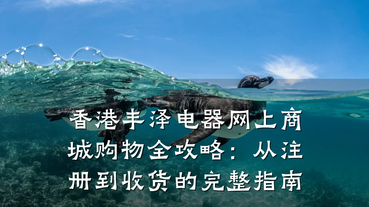 香港丰泽电器网上商城购物全攻略：从注册到收货的完整指南