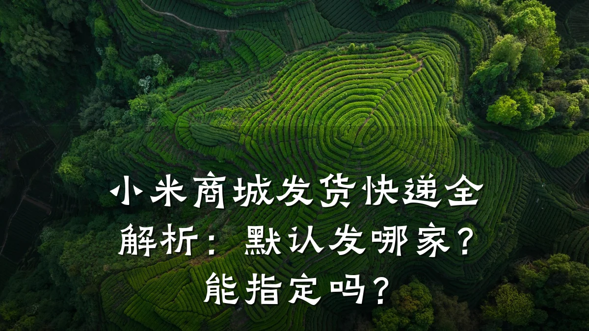小米商城发货快递全解析:默认发哪家?能指定吗?