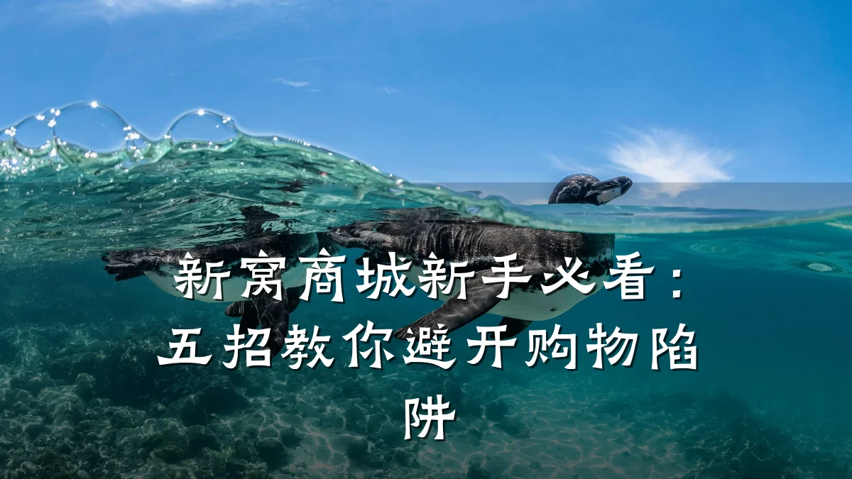 新窝商城新手必看:五招教你避开购物陷阱