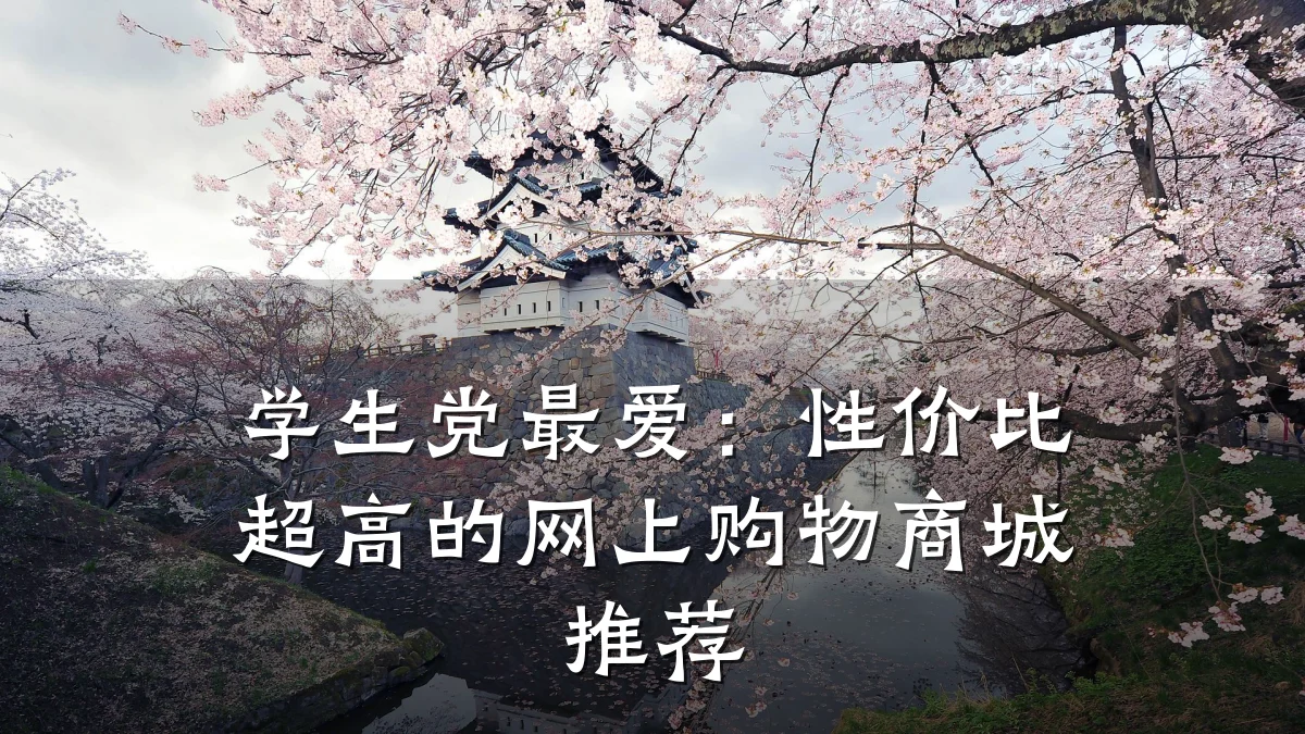 学生党最爱:性价比超高的网上购物商城推荐