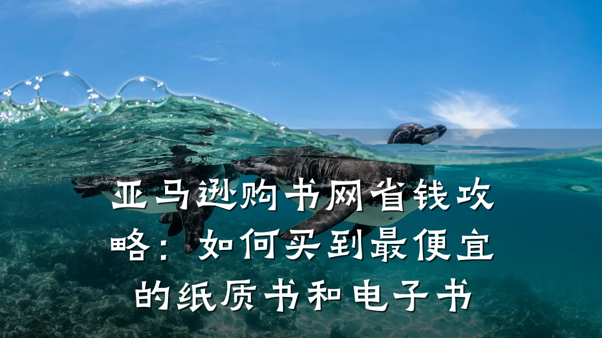 亚马逊购书网省钱攻略:如何买到最便宜的纸质书和电子书