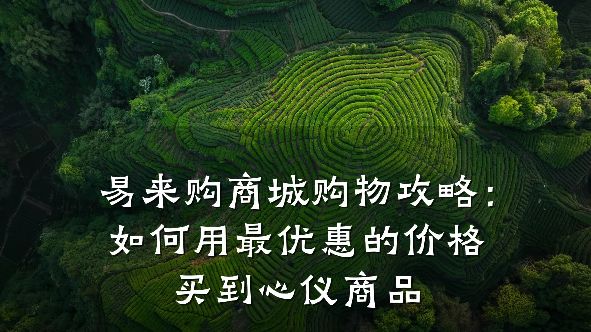 易来购商城购物攻略:如何用最优惠的价格买到心仪商品