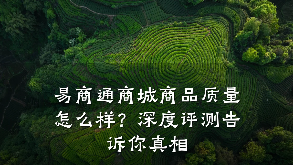 易商通商城商品质量怎么样?深度评测告诉你真相