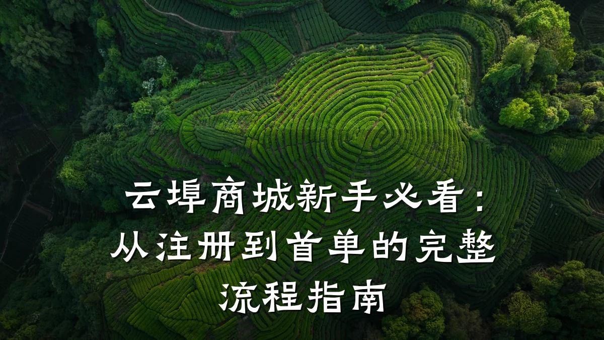云埠商城新手必看:从注册到首单的完整流程指南