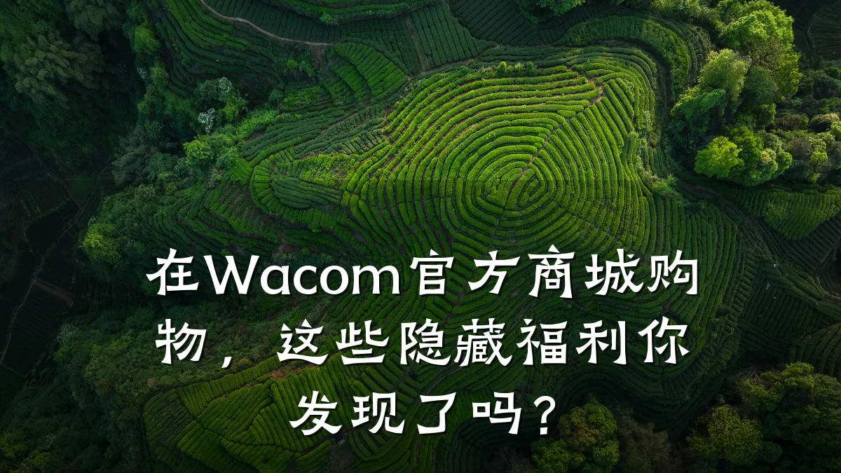 在Wacom官方商城购物,这些隐藏福利你发现了吗?