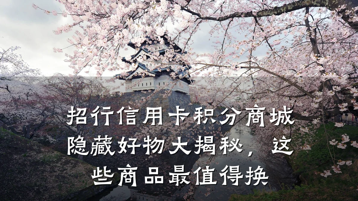招行信用卡积分商城隐藏好物大揭秘,这些商品最值得换