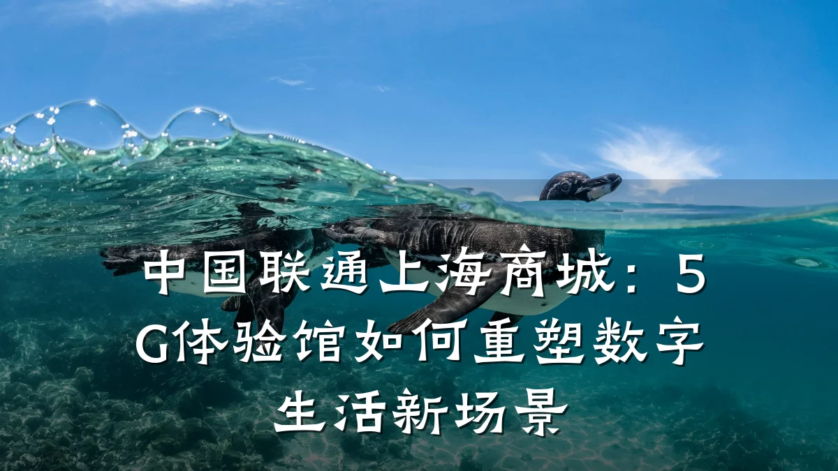 中国联通上海商城:5G体验馆如何重塑数字生活新场景