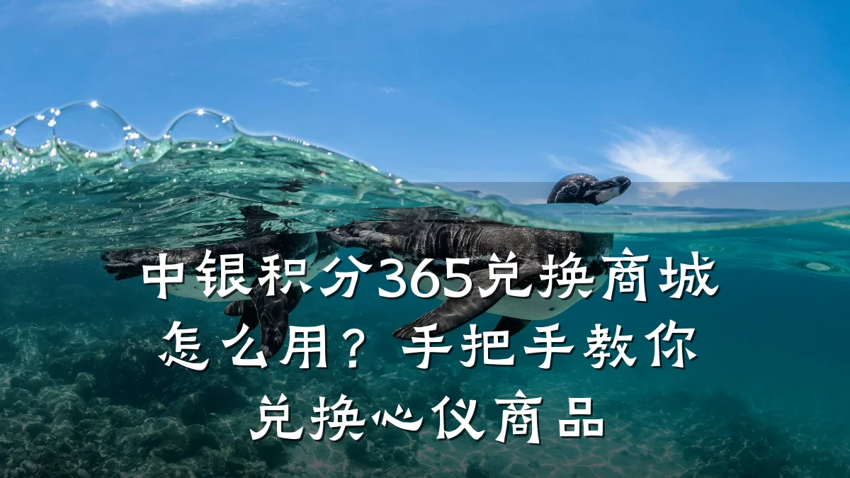 中银积分365兑换商城怎么用?手把手教你兑换心仪商品
