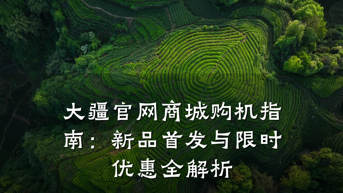 大疆官网商城购机指南：新品首发与限时优惠全解析