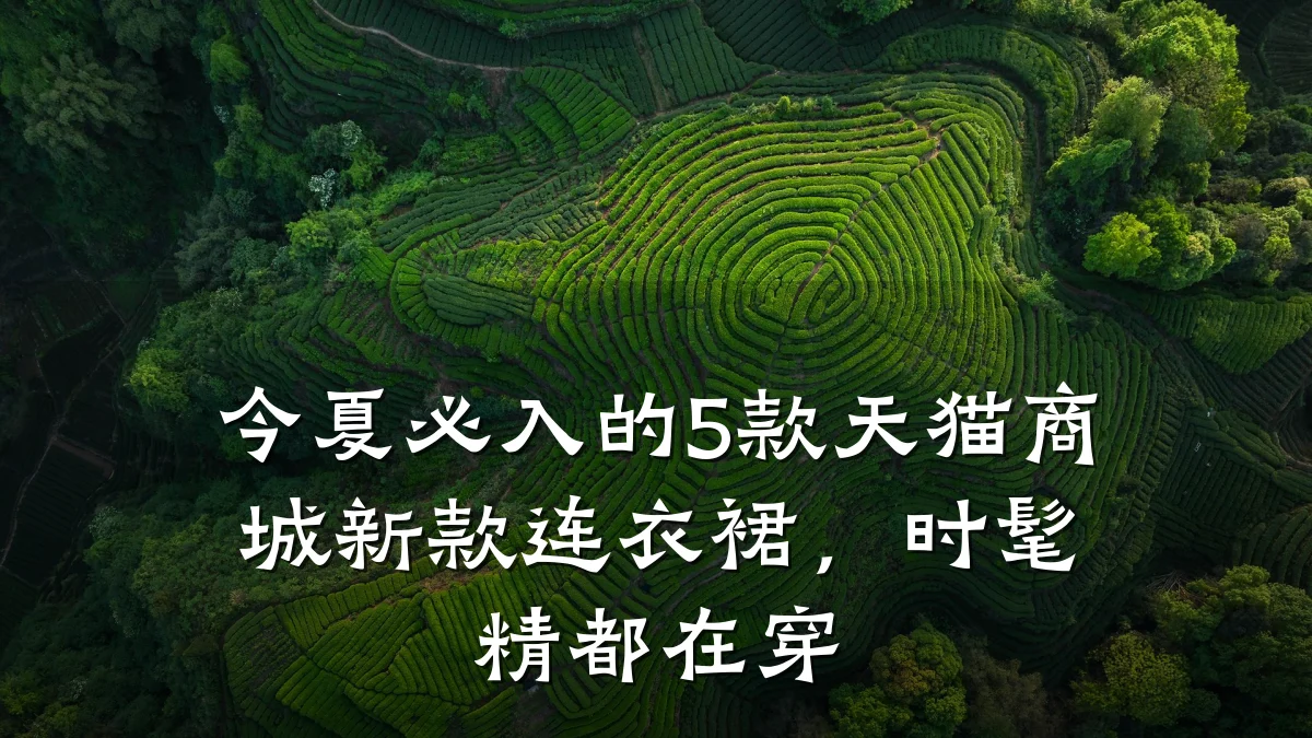 今夏必入的5款天猫商城新款连衣裙，时髦精都在穿