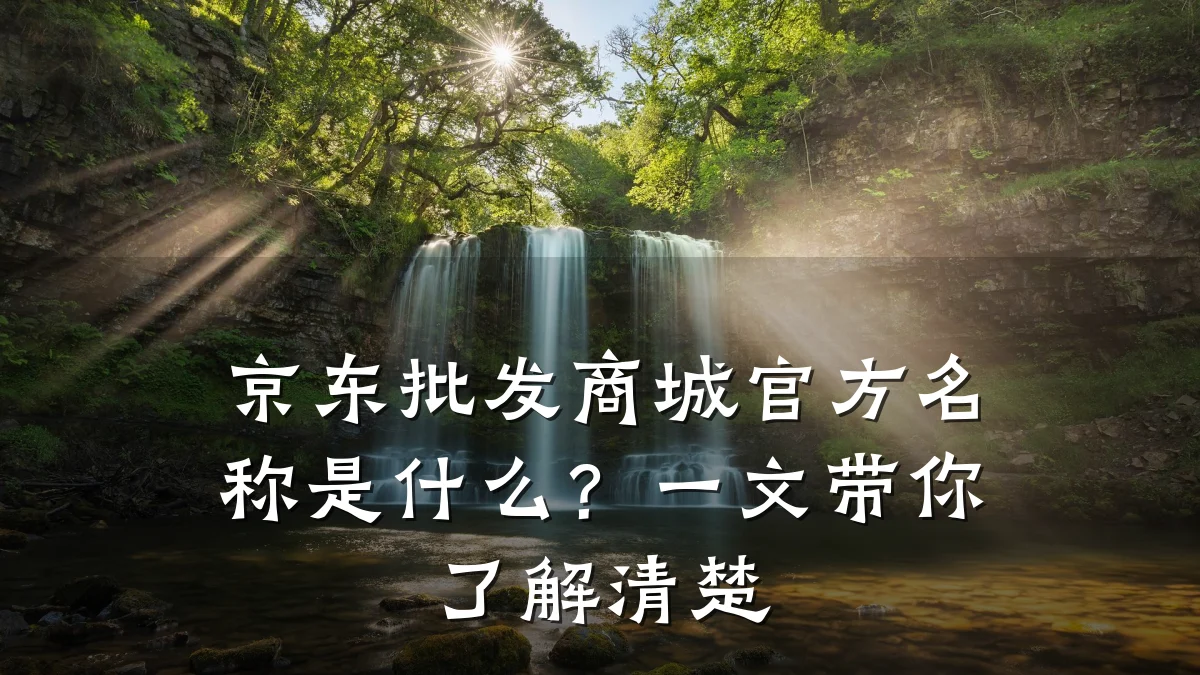 京东批发商城官方名称是什么?一文带你了解清楚