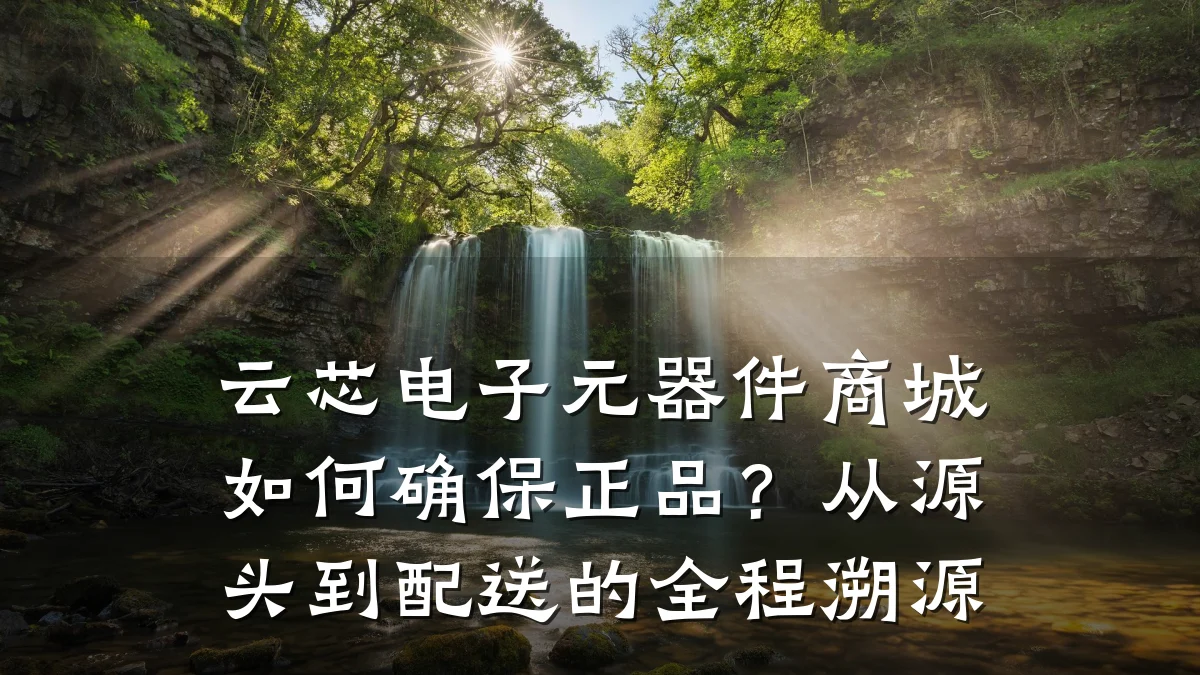 云芯电子元器件商城如何确保正品？从源头到配送的全程溯源
